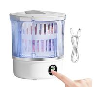 Lavatrice portatile combinata - Unità display digitale compatta da 3 l, dispositivo di pulizia silenzioso senza fili, alloggiamento resistente all'acqua, base antiscivolo per appartamento, dormitorio