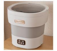 Lavatrice Portatile Completamente Automatica, Mini Lavatrice compatta Ultra-silenziosa, Un Piccolo Gadget utile per Chi Non AMA Fare Il bucato,Grigio,30.5 × 30.5 × 30.5 cm