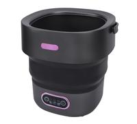 Lavatrice Portatile con Tubo di Scarico Lavatrice Pieghevole per Indumenti Mini Lavatrice Automatica Completa per Appartamento Dormitorio Hotel 13L (Spina europea)