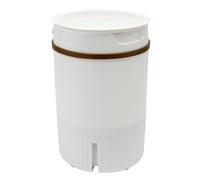 Lavatrice portatile da 4,5 litri, mini lavatrice con cestello di disidratazione per appartamenti, viaggi, campeggio, casa, dormitori, calzini, biancheria intima (bianco)