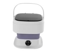 Lavatrice portatile da 40 W, lavatrice da campeggio, mini lavatrice da 10 l, portatile, per appartamenti, viaggi, viola