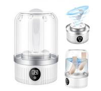 Lavatrice portatile, lavatrice intima, piccole lavatrici, mini lavatrice ricaricabile senza fili, tazza per biancheria intima per reggiseni, biancheria intima, calzini (capacità 1,2 l)