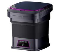 Lavatrice Portatile, Lavatrice Portatile 13L Mini Pieghevole in 3 Modalità con Tubo di Scarico, Maniglia e Ventosa Piccola per Biancheria Intima Calzini Vestit