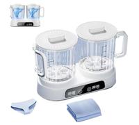 Lavatrice portatile, mini lavatrice a doppia vasca con batteria da 8000 mAh, capacità 2,5 l, ideale per la pulizia profonda di calze e biancheria intima, perfetta per viaggi, dormitori, appartamenti e