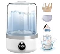 Lavatrice portatile, mini lavatrice compatta per capi delicati e leggeri, lavatrice portatile senza fili, mini lavatrice bianca da 1,4 l, ideale per dormitori, appartamenti, viaggi