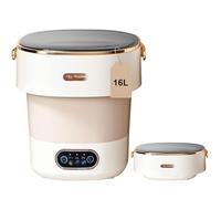 Lavatrice portatile, mini lavatrice da 16 l, aggiornata con cestello rotante, piccola lavatrice pieghevole per biancheria intima, vestiti per neonati e piccoli vestiti, adatta per appartamenti