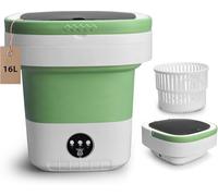 Lavatrice portatile, mini lavatrice da 16 litri con cestello rotante, 3 modalità di pulizia adatta per piccoli vestiti, design pieghevole, ideale per hotel, casa, appartamento e campeggio