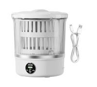 Lavatrice portatile - Mini lavatrice da 3 litri, dispositivo ricaricabile impermeabile, base antiscivolo stabile | dormitorio appartamento casa camper viaggi campeggio reggiseni piccoli