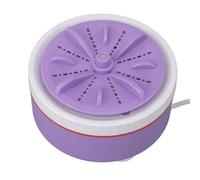 Lavatrice Portatile, Mini Lavatrice e Lavastoviglie Mini Alimentata Tramite USB, Mini Lavatrice Multifunzione Regolabile Temporizzata per Campeggio in Viaggio (Viola)