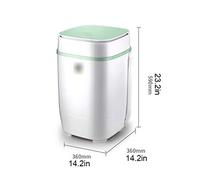 Lavatrice Portatile Mini lavatrice Lavatrice con funzione Blue-ray Purificing Function Portatile Vestiti Lavastore con acciaio inox Disidrate Secchio Spazio salvaspazio Lavatrice automatica, lavanderi