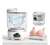 Lavatrice Portatile, Mini Lavatrice Senza Fili, Piccola Macchina per Bucato Ricaricabile 3 Modalità, 1,6L, per Appartamento, Dormitorio 3,000 mAh