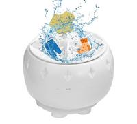 Lavatrice portatile per dormitorio, lavatrice automatica a turbina, 10 x 7 cm, ultrasonica leggera con cavo USB, rondella a turbina per appartamenti, dormitori, hotel