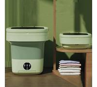 Lavatrice portatile, piccola lavatrice 2 in 1, mini lavatrice pieghevole e centrifuga, per la pulizia di biancheria intima, vestiti per bambini, calzini, piccoli capi delicati (verde, 20 l)