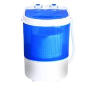 Lavatrice Portatile Piccola, Lavatrice Piccola Portatile Mini Lavatrice Compatta a Vasca Singola con Tubo di Scarico a Cestello per Centrifuga per Dormitori di Appartamenti da