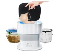 Lavatrice portatile piccola, lavatrice portatile pieghevole da 9 litri con Blu-Ray 360°, touch screen, lavatrice portatile pieghevole per appartamento, lavanderia, campeggio, viaggio