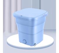 Lavatrice Portatile Pieghevole, 12L Mini Lavatrice con Centrifuga, Pulizia Efficiente per Piccoli Indumenti, per Casa/Viaggio/Campeggio/Dormitorio/Vestiti per Bambini/Calzini/Biancheria Intima(Blue)