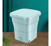 Lavatrice Portatile Pieghevole, 12L Mini Lavatrice con Centrifuga, Pulizia Efficiente per Piccoli Indumenti, per Casa/Viaggio/Campeggio/Dormitorio/Vestiti per Bambini/Calzini/Biancheria Intima(Green)