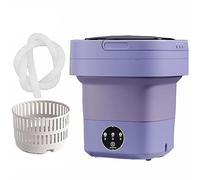 Lavatrice portatile pieghevole da 6,5 l, compatta da viaggio con timer, cestello di scarico e tubo, ideale per vestiti e biancheria intima del bambino, capacità 3 kg, mini pulitore per vestiti
