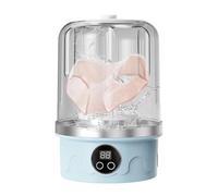 Lavatrice Portatile | Rondella Di Biancheria Intima | Macchina Da Lavanderia | Mini Rondella Da 1,5 Litri Con Alimentazione USB 14.2x21,2 Cm PC ABS Con 3 Modalità Di Lavaggio, Detergente Compatto Sile