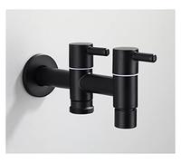 Lavatrice rubinetto in acciaio inox da bagno singolo freddo nero miscelatore piccolo,Sicuro per l'acqua(Style 4)