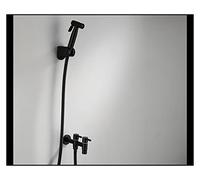 Lavatrice rubinetto in acciaio inox da bagno singolo freddo nero miscelatore piccolo,Sicuro per l'acqua(Style 7)