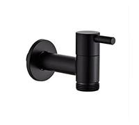 Lavatrice rubinetto rame bagno angolo singolo freddo giardino nero olio miscelatore piccolo,Sicuro per l'acqua(Style 5)