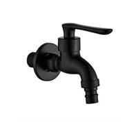 Lavatrice rubinetto rame bagno angolo singolo freddo giardino nero olio miscelatore piccolo,Sicuro per l'acqua(Style 6)