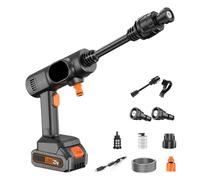 Lavatrice senza fili - Spruzzatore ad acqua ad alta pressione | Lavatrice a pressione portatile | 2 Spruzzatore manuale regolabile per terrazza esterna RV House Concrete auto di accesso | Regolabile