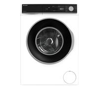 Sharp ES-NFA714BW1NA-DE - Lavatrice con caricamento frontale, 7 kg, 1400 giri/min/motore inverter, 15 programmi inclusi 12 minuti, programma breve/AquaStop/bianco