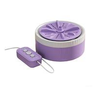 Lavatrice turbo portatile compatibile con USB, progettata per piccoli carichi di vestiti e stoviglie efficienti (viola)