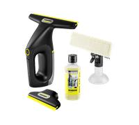 KÄRCHER lavavetri a batteria WV 2 Universal Precision+ Black, autonomia: 35 min, serbatoio: 120 ml, 2 labbra di aspirazione, flacone spray e panno in microfibra, detergente per vetri 20 ml
