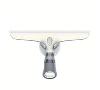 Lavavetri in silicone a due lati, multiuso, per finestre, vetro, porta della doccia, parabrezza dell'auto, detergente resistente, con gancio a ventosa, 25,4 cm (1 pezzo)