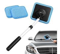 Lavavetri magnetico doppia faccia, kit pulizia vetri auto, camion camper | Con Cuscinetti In Microfibra Manico Estensibile Strumento Per Pulizia Del Parabrezza Interno Per I Dettagli Interni Specchio
