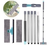 Lavavetri Telescopico 2 in 1; Lavavetri Professionale Con Manico 200 Cm; Spazzol