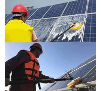 Lavavetri Telescopico 3.5/5.5/7.5m Spazzola Rotante per La Pulizia Dei Pannelli Solari, Detergenti per Pannelli Fotovoltaici Elettrici, Attrezzature per La Pulizia,MainsElectricity-3.5M/11.4FT