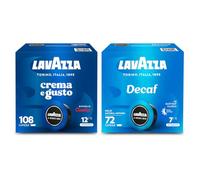 Lavazza, 180 Capsule Caffè A Modo Mio Gusti Assortiti | Capsule Caffè Crema e Gusto Risveglio Classico x 108, Decaf x 72, Ideali per Caffè Espresso e Cappuccino