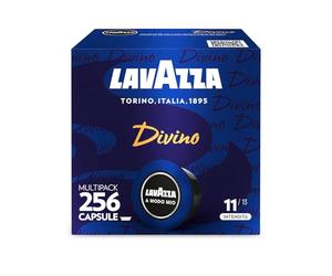 Lavazza, A Modo Mio Divino, 256 Capsule Caffè, per un Espresso con Note di Cacao e Frutta Esotica, Arabica e Robusta, Intensità 11/13, Tostatura Scura, 16 Confezioni da 16 Capsule