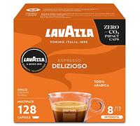 Lavazza A Modo Mio Espresso Delizioso, 128 Capsule Caffè, per un Espresso con Note Aromatiche di Fiori, 100% Arabica, Intensità 8/13, Tostatura Media, 8 Confezioni x 16 Capsule