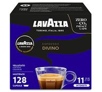 Lavazza A Modo Mio Espresso Divino, 128 Capsule Caffè, con Note di Cacao e Frutta Esotica, Arabica e Robusta, Intensità 11, Tostatura Scura, 8 Confezioni x 16