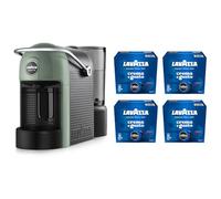 Lavazza, A Modo Mio Jolie Evo, Macchina per Caffè Realizzata con 36% di Plastica Riciclata, Macchina Espresso con 64 Capsule Lavazza, A Modo Mio Crema e Gusto Classico Incluse, Verde