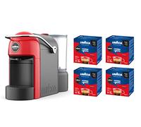 Lavazza, A Modo Mio Jolie, Macchina per Caffè con 64 Capsule Crema e Gusto Classico Incluse, Silenziosa, Poggia Tazza Rimovibile, Spegnimento Automatico, Componenti Lavabili, Rossa