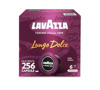 Lavazza A Modo Mio Lungo Dolce, 256 Capsule di Caffè, per un Espresso con Note Aromatiche di Frutta Secca e Fiori, 100% Arabica, Intensità 6/13, Tostatura Media, 16 Confezioni da 16 Capsule