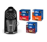 Lavazza, A Modo Mio Macchina per Caffè Deséa Black con 88 Capsule Crema e Gusto Assortite, Macchina per Espresso 1500 W, 220-240 V, 50/60 Hz, Capacità Max 10 Capsule di Caffè e 1.1 Litri d'Acqua