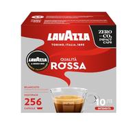Lavazza A Modo Mio Qualità Rossa, 256 Capsule Caffè, per un Espresso con Note Aromatiche di Cioccolato e Frutta Secca, Arabica e Robusta, Intensità 10/13, Tostatura Media, 16 Confezioni da 16 Capsule