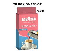 LAVAZZA CAFFE 5-KG CREMA E GUSTO MISCELA DELICATO DOLCE 20x250 MACINATO 2BZB6