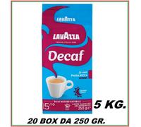 LAVAZZA CAFFE DEK INTENSO DECAFFEINATO 5-KG (20 CONFEZIONI DA 250-GR) 06 2025