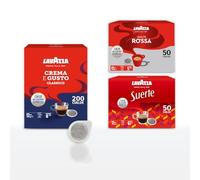 Lavazza Cialde in Carta, 300 Cialde assortite, 200 Cialde Crema&Gusto, 50 Cialde Qualità Rossa, 50 Cialde Suerte