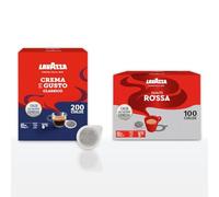 Lavazza Cialde in Carta, 300 Cialde assortite, 200 Cialde Crema&Gusto e 100 Cialde Qualità Rossa