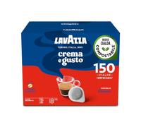 Lavazza, Crema e Gusto Classico, 150 Cialde Caffè | Caffè Macinato in Cialde, con Note di Spezie, Arabica e Robusta, Intensità 8/10, Tostatura Scura, per Macchine Espresso