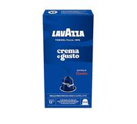 Lavazza, Crema e Gusto Classico, 200 Capsule in Alluminio Compatibili con Macchine Nespresso Original, Note di Spezie, Cioccolato e Legno, Arabica&Robusta, Intensità 12/13, Tostatura Media, 20 Pack